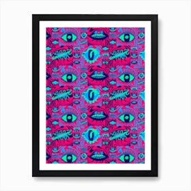 Alien Lips Art Print