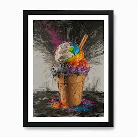 Rainbow Ice Cream Poster