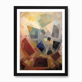 Composition by Otto Freundlich (1939) | vintage art print | western art | famous abstract | modern cubism | muted colours | FParrish Art Prints | autumn shades colours | cubist Art Print