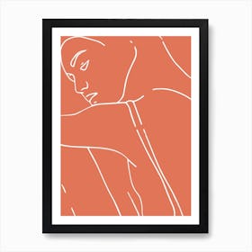 Woman Outline 1 Art Print