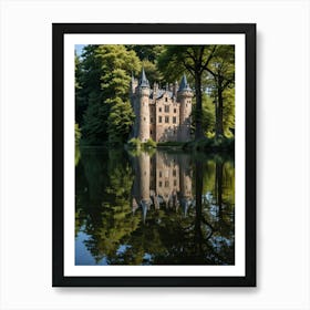 Castle On A Lake Art Print