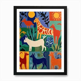 Color Zoo Art Print