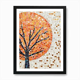 Mosaic Tree 3 Art Print