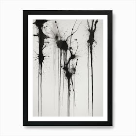 Ink Splatters Art Print