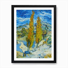 The Poplars At Saint Rémy, Vincent Van Gogh Art Print