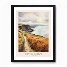 The Wales Coast Path Uk Trail Poster Art Print