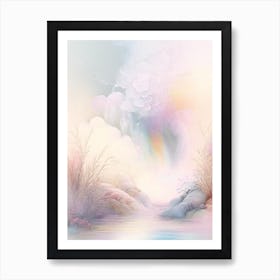 Boiling Water Waterscape Gouache 1 Art Print