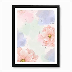 Watercolor Flowers 3 Art Print