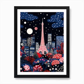 Tokyo, Illustration In The Style Of Pop Art 3 Art Print