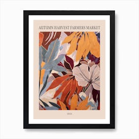 Fall Botanicals Iris 2 Poster Art Print