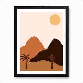 Desert Landscape 4 Art Print