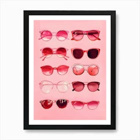 Pink Sunglasses Art Print