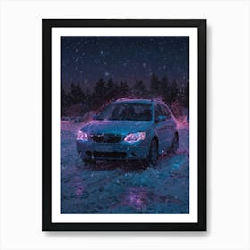 Car In The Snow 2 Art Print