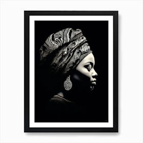 Portrait Of African Woman 16 Art Print