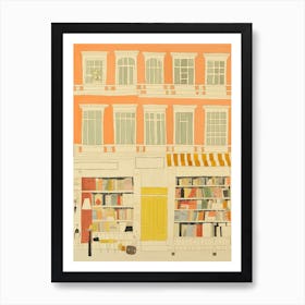 Madrid The Book Nook Pastel Colours 3 Art Print