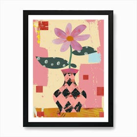 Wild Flower Vase 3 Art Print