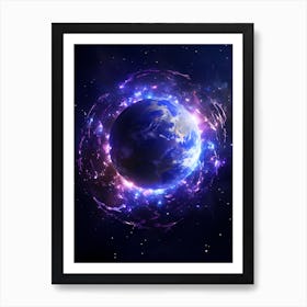 Earth In Space 5 Art Print