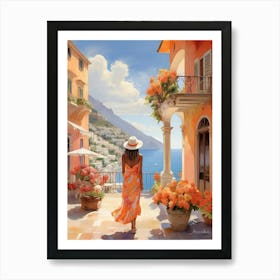 Woman In A Hat art print 1 Art Print