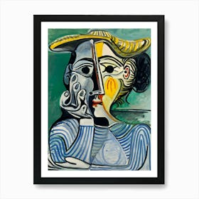 Pablo Picasso Woman With A Hat Art Print