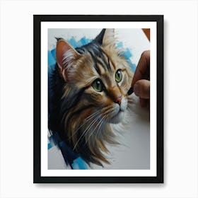 Portrait Of A Cat Art Print
