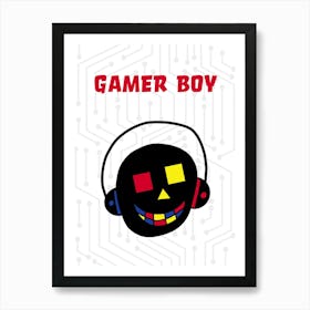 Gamer Boy 1 Art Print