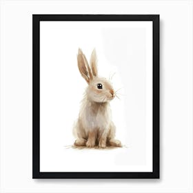 Polish Rabbit Kids Illustration 4 Art Print