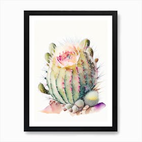 Mammillaria Cactus Storybook Watercolours Art Print