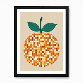 Orange Mosaic 36 Art Print