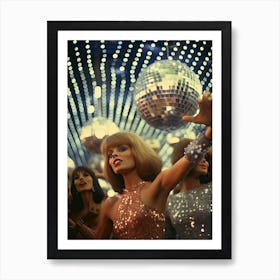 Disco Ball Studio 54 Party 1 Art Print