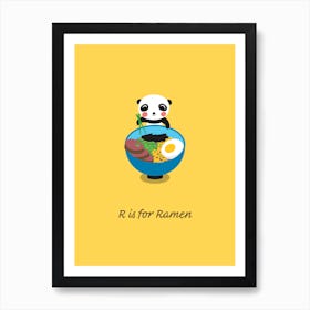 Ramen Panda Art Print