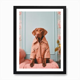 A Labrador Retriever Dog 4 Art Print