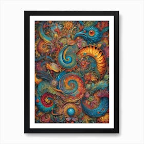 Psychedelic Painting 7 Art Print