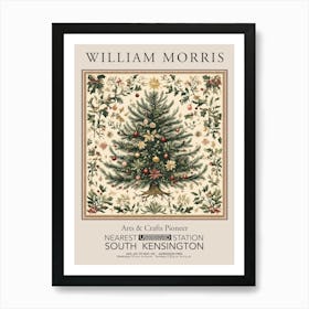 William Morris Prints Christmas Tree Of Life Bright Gift Winter Vintage Art Print