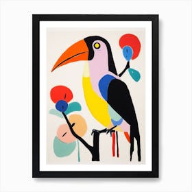 Colourful Kids Animal Art Toucan 3 Art Print