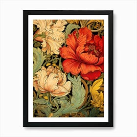 Morris Floral Wallpaper Art Print