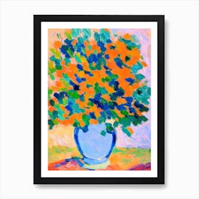 Vase Still Life Matisse Inspired Flower Art Print