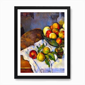 Water Chestnuts 2 Cezanne Style vegetable Art Print