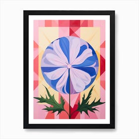 Phlox 1 Hilma Af Klint Inspired Pastel Flower Painting Art Print