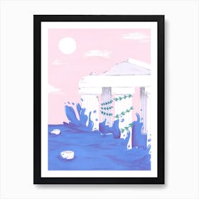 Reclaimed By The Sea Art Print