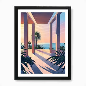 Sunset At The Beach 57 Art Print