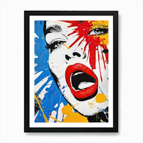 Pop Art Girl Art Print