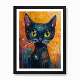 The Coolest Cat In Town 6 Art Print