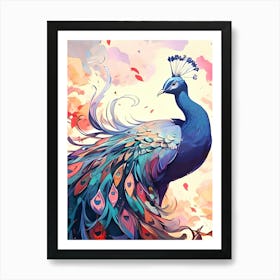 Peacock Art Print