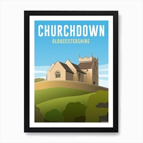 Churchdown Hill Gloucester Art Print