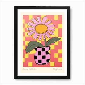 Spring Collection Sunflowers Flower Vase 2 Art Print