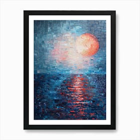 Sunset Over The Ocean 74 Art Print