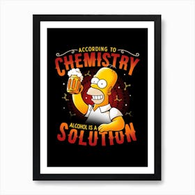Beer Chemistry Art Print