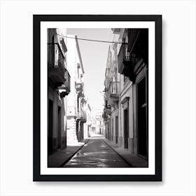 Trapani, Italy, Black And White Photography 3 Art Print