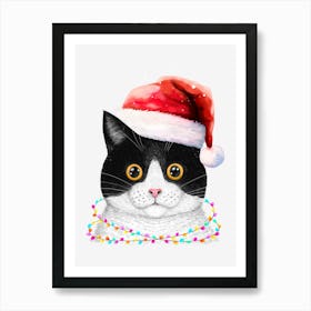 Santa Cat Póster