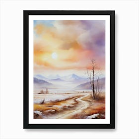 Landscape Painting 4 Art Print